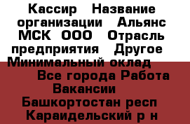 Кассир › Название организации ­ Альянс-МСК, ООО › Отрасль предприятия ­ Другое › Минимальный оклад ­ 25 000 - Все города Работа » Вакансии   . Башкортостан респ.,Караидельский р-н